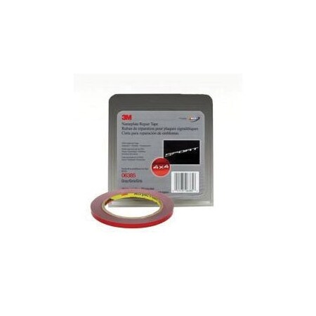 3M 3M Nameplate Repair Tape 06385, Gray, 0.76 mm, .236 in x 5 yd 7000050102